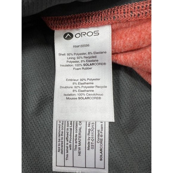 Oros Solarcore Half-Zip Insulated Jacket Mens XL Pullover Coral Orange - Picture 11 of 14